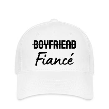 Fiancé Boyfriend - Flexfit Cap - white - Front