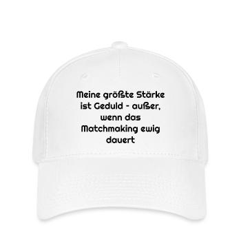 Typisch-Gamer - Flexfit Cap - Weiß - Vorne