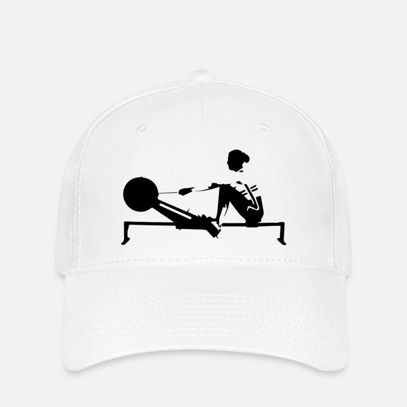 Women's Indoor Rowing Machine, Strength in Motion - Flexfit Cap - white