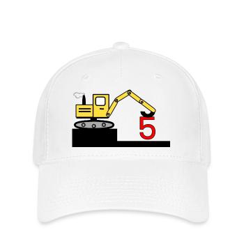 Bagger - Flexfit Cap - Weiß - Vorne