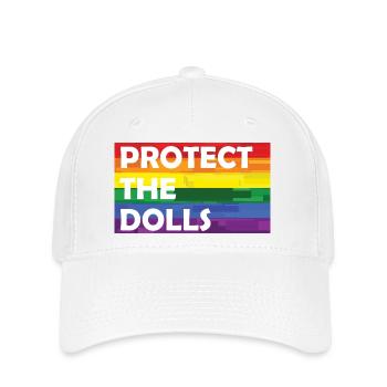 PROTECT THE DOLLS RAINBOW - Flexfit Cap - Weiß - Vorne