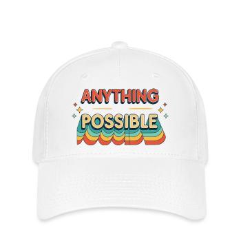 Anything Possible Retro Waves - Flexfit Cap - white - Front