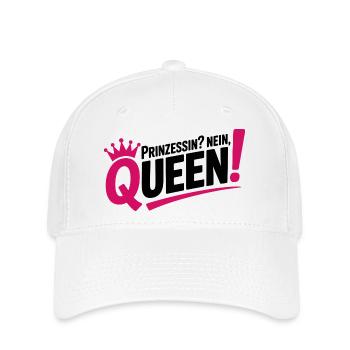 Reine au lieu de princesse - Casquette Flexfit - blanc - Devant