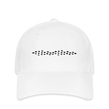 Striche Linie - Flexfit Cap - Weiß - Vorne