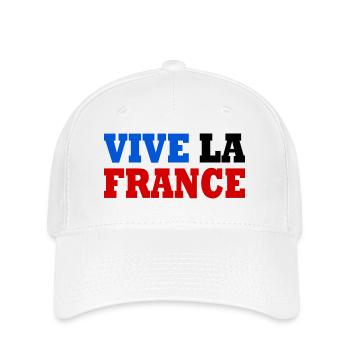 Vive la france - Flexfit Cap - Weiß - Vorne