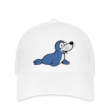 Seal sea water suess funny swimming Pacific - Flexfit Cap - white - Front