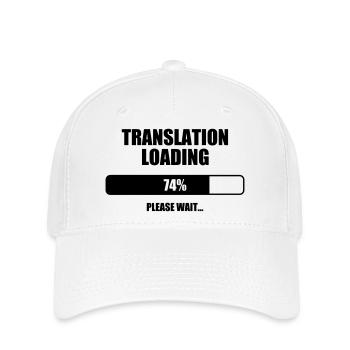 interprète / traducteur / traduction / Métier / - Casquette Flexfit - blanc - Devant