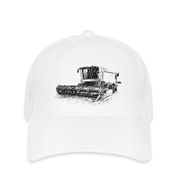 Moissonneuse-batteuse Lexion 550 - Casquette Flexfit - blanc - Devant
