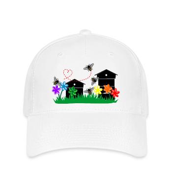 Serres à miel - Casquette Flexfit - blanc - Devant