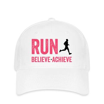 Marathon - Courir. Croire. Accomplir. - Casquette Flexfit - blanc - Devant