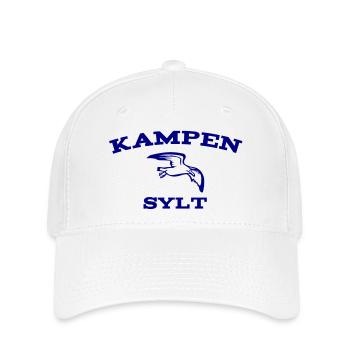 Sylt - Nordsee - Deutschland - Kampen - Insel - Flexfit Cap - Weiß - Vorne