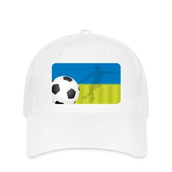 Soccer - Blue Green | Customisable - Flexfit Cap - white - Front