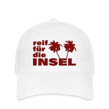 READY FOR THE ISLAND - Flexfit Cap - white - Front