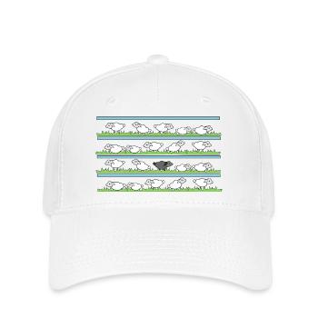 Only sheeps - Flexfit Cap - white - Front