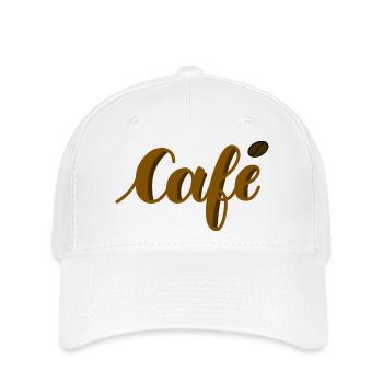 Coffee Lettering - Flexfit Cap - white - Front