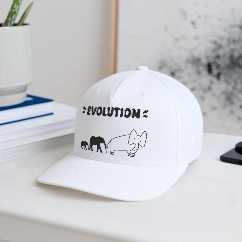 Elephant Evolution – Drôles d’étapes de l’évolution. Casquette Flexfit