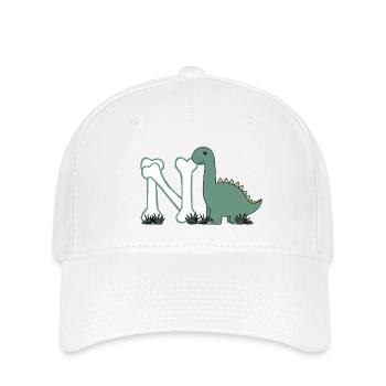 Buchstabe N - Flexfit Cap - Weiß - Vorne