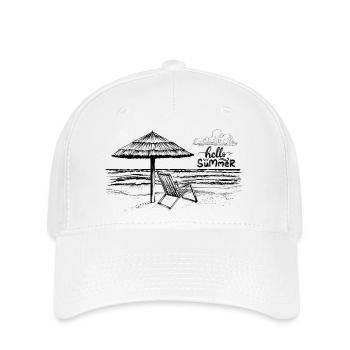 Hallo Sommer - Flexfit Cap - Weiß - Vorne