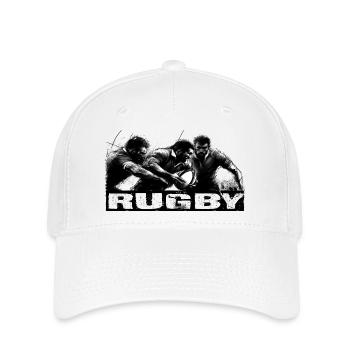 Rugby en mouvement - Casquette Flexfit - blanc - Devant