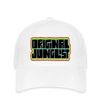Original Junglist DNB Emblem - Flexfit Cap - white - Front