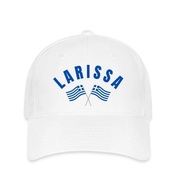 Drapeaux grecs de Larissa - Casquette Flexfit - blanc - Devant