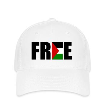 Free palestine - Flexfit Cap - white - Front