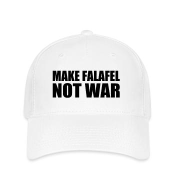 Make falafel not war - Flexfit Cap - white - Front