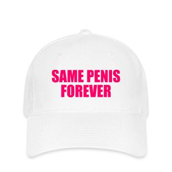 Same penis forever - Casquette Flexfit - blanc - Devant