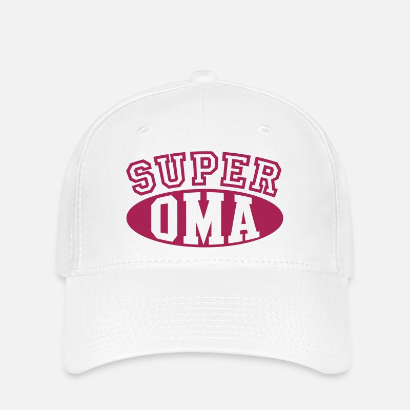 Super Oma - Flexfit Cap - white