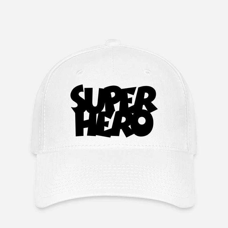 SUPERHERO - Casquette Flexfit - blanc
