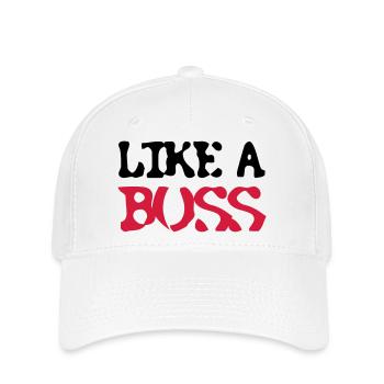 Like a Boss - Flexfit Cap - white - Front