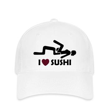 i love sushi - Flexfit Cap - Weiß - Vorne