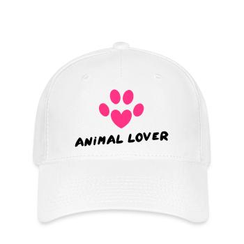 Animal Lover - Flexfit Cap - white - Front