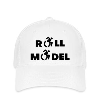Every wheelchair user is a role model * - Flexfit Cap - white - Front
