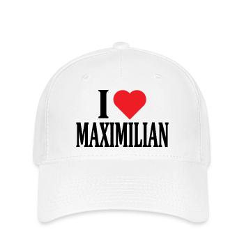 t-shirt I love Maximilian t-shirt gift idea - Flexfit Cap - white - Front