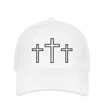 Trois Croix - Casquette Flexfit - blanc - Devant