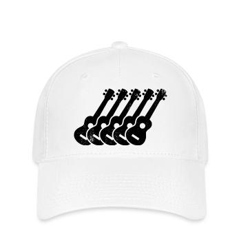 Ukulele Drawing - Flexfit Cap - white - Front