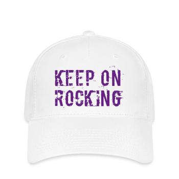 Keep on rocking - Flexfit Cap - white - Front