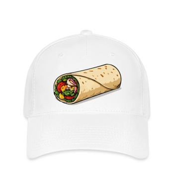 Colourful burrito wrap - Flexfit Cap - white - Front
