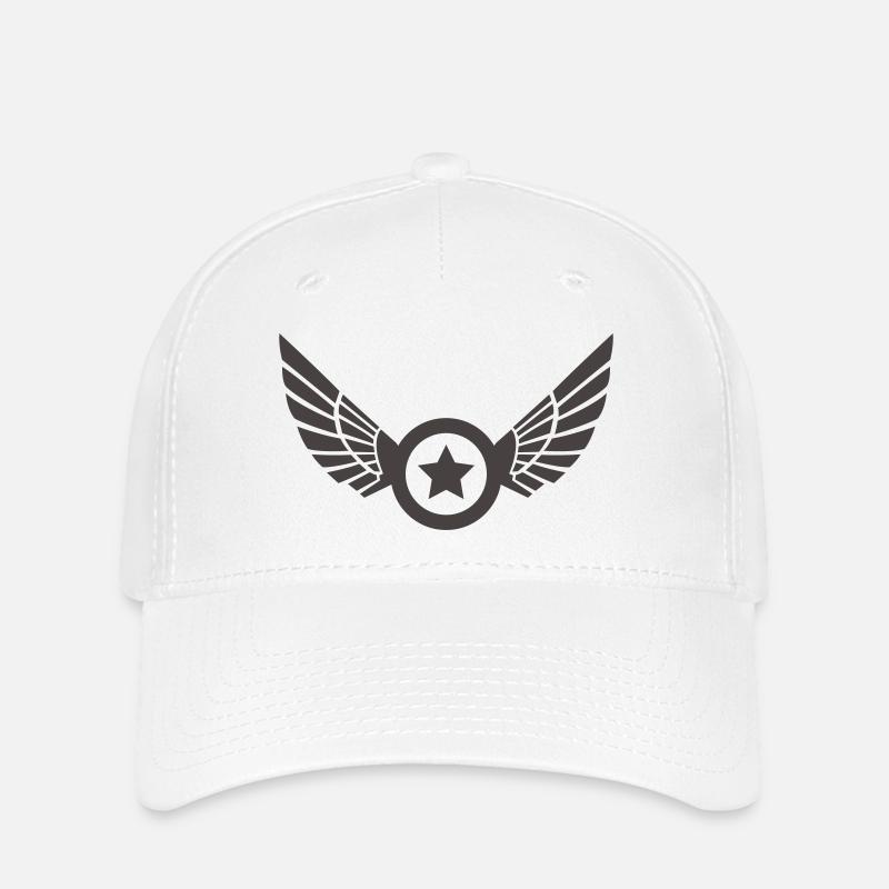 star wings - Flexfit Cap - white