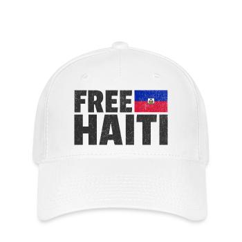 Free Haiti: Support Haitian Freedom - Flexfit Cap - white - Front