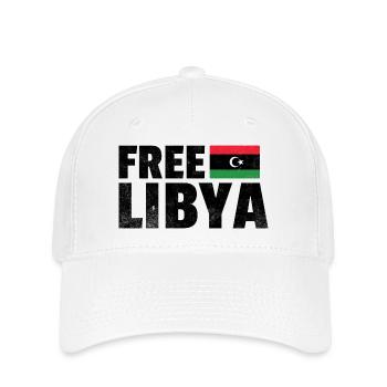 Libye libre : Soutenez la liberté libyenne - Casquette Flexfit - blanc - Devant