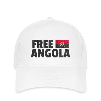 Angola libre : Soutenez la liberté angolaise - Casquette Flexfit - blanc - Devant