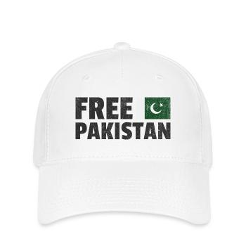 Pakistan libre : soutien à la liberté pakistanaise - Casquette Flexfit - blanc - Devant