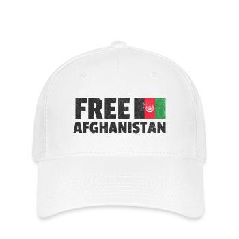 Libérez l’Afghanistan - Casquette Flexfit - blanc - Devant