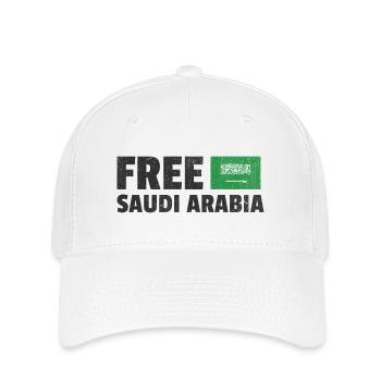 Libérez l’Arabie saoudite : Plaidoyer pour le changement - Casquette Flexfit - blanc - Devant