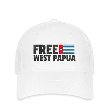 Papouasie occidentale libre : Soutenir les droits des Papous - Casquette Flexfit - blanc - Devant