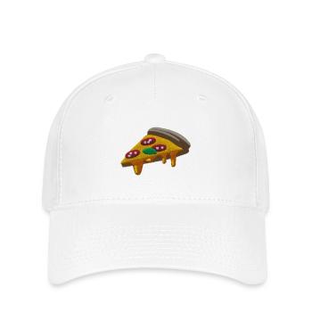 Pizza - Flexfit Cap - Weiß - Vorne