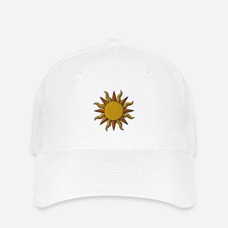 Sonne - Flexfit Cap - Weiß