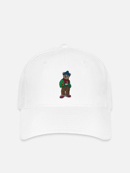 Teddybär 7 - Flexfit Cap - Weiß